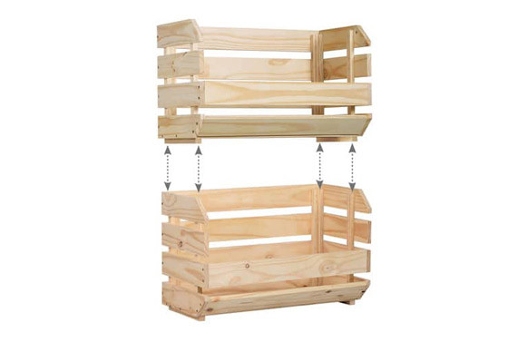 CAJA PINO APILABLE  EVOLUTION 60 X 28,5 X 35,3 CM