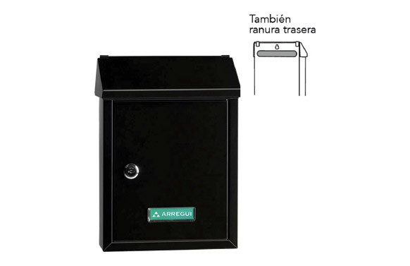 BUZON EXTERIOR ACERO SMART NEGRO