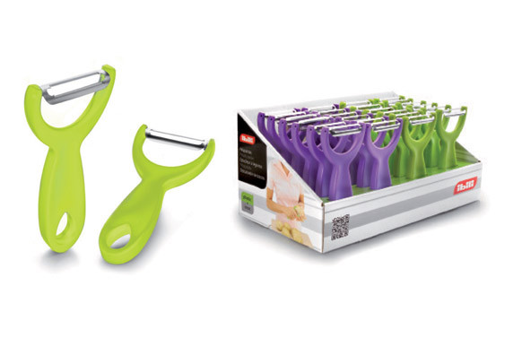 PELAPATATAS INOX + PLASTICO EXPOSITOR