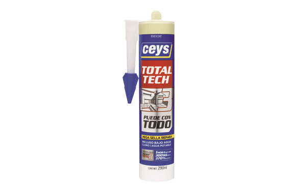 ADHESIVO MONTAJE SELLADOR TOTAL TECH 290 ML BEIGE