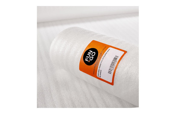 ESPUMA FOAM DE POLIETILENO BLANCO 2MM 0,6X5 M