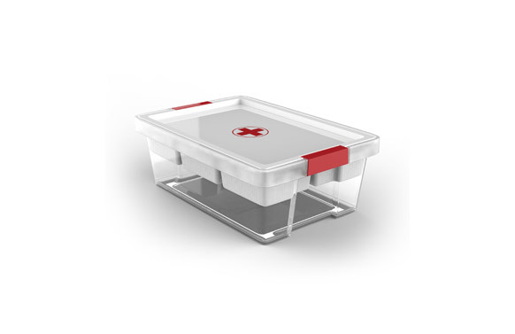 CAJA MULTIUSOS NEW BOTIQUIN 7 L CRUZ ROJA