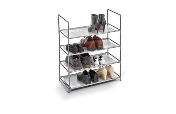 ZAPATERO 4 BALDAS 58,5 X 28,5 X 70 CM GRIS
