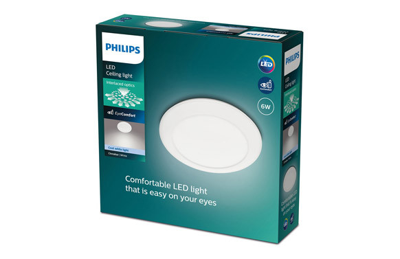 PLAFON COMPACTO LED CINNABAR Ø 25 CM LUZ NEUTRA 640LM 9W