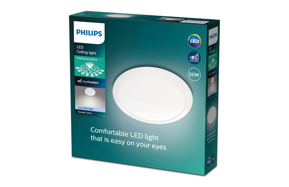 PLAFON COMPACTO LED CINNABAR  Ø 40.4 CM LUZ NEUTRA 2000LM 22W