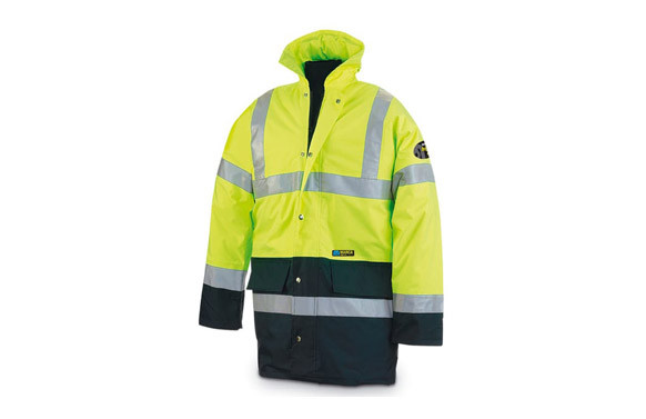 PARKA ALTA VISIBILIDAD AMARILLA / AZUL T 3XL
