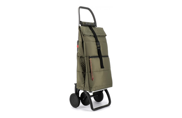 CARRO COMPRA 4 RUEDAS FIJO ACOLCHADO KAKI