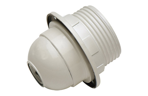 PORTALAMPARAS ROSCADO + ARANDELA E-27 B