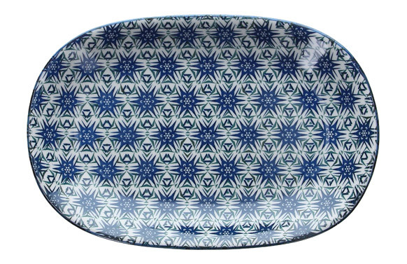 BANDEJA OVAL PORCELANA SAPA 28 CM