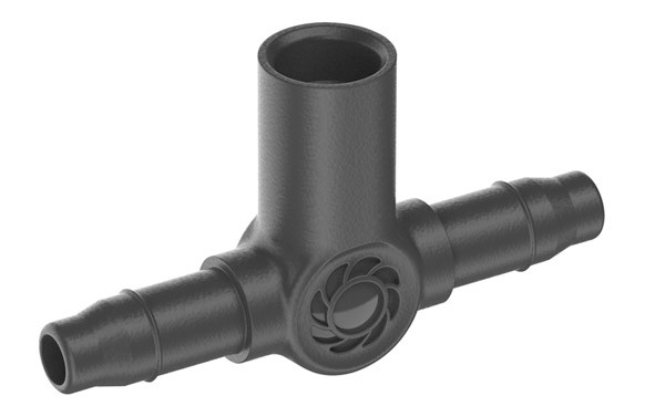 DERIVACION \"T\" P/ MICRODIFUSOR MICRO DRIP PREMIUM Ø 4,6 MM 3/16\'\' 10 UDS