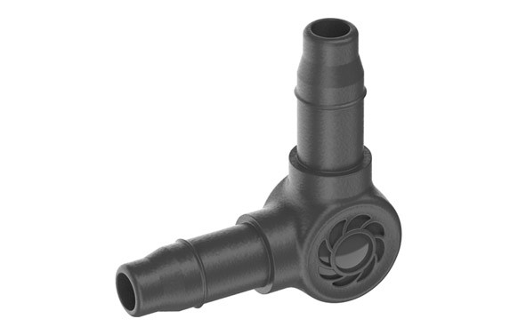 PIEZA EN \"L\" MICRO DRIP PREMIUM 4,6 MM 3/16\" 10 UDS
