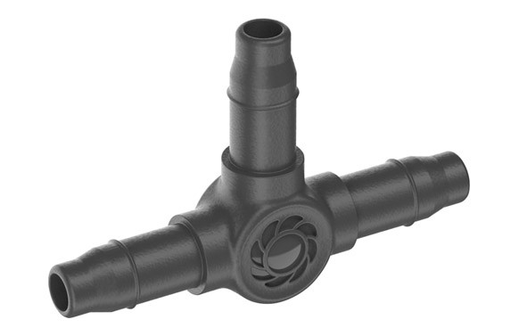 PIEZA EN \"T\" MICRO DRIP PREMIUM 4,6 MM 3/16\" 10 UDS