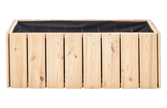 JARDINERA DE MADERA RECTANGULAR BALCON 71 X 28 X 28 CM