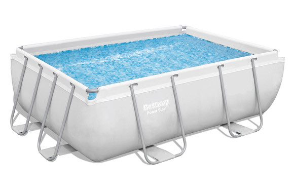 PISCINA DESMONTABLE RECTANGULAR POWER STEEL 3.662 L DEPURADORA CARTUCHO TIPO I 282X196X84 CM