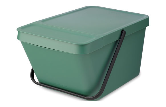 CUBO RECICLAJE SORT & GO APILABLE VERDE ABETO 20 L