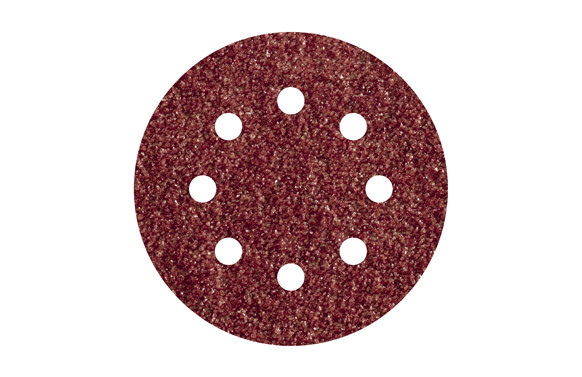 LIJA DISCO ADHERENTE MADERA METAL GR 80 5 UDS Ø 115 8 AGUJEROS