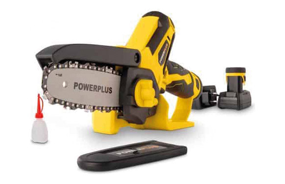 MOTOSIERRA BATERIA 12V 4\"  ESPADA 10 CM 2 BATT 2.0AH