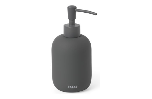 DOSIFICADOR JABON SOFT GRIS ANTRACITA