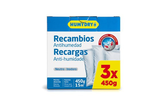 ANTIHUMEDAD RECARGA 450 GR (3 UDS) HUMYDRY NEUTRO