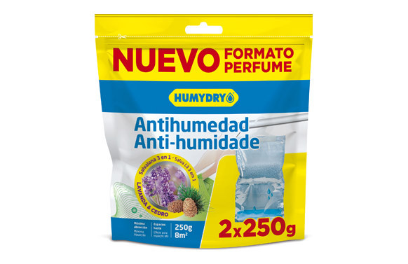 ANTIHUMEDAD PERCHA 250 GR (2 UDS) HUMYDRY AROMA LAVANDA