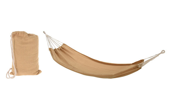 HAMACA POLI ALGODON 200 X 100 CM ARENA