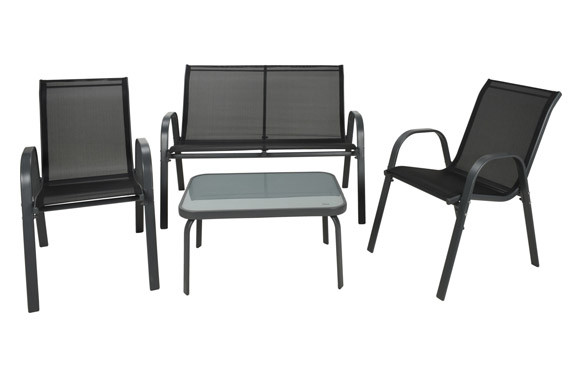 CONJUNTO CAFE ACERO TEXTILENE ANTRACITA