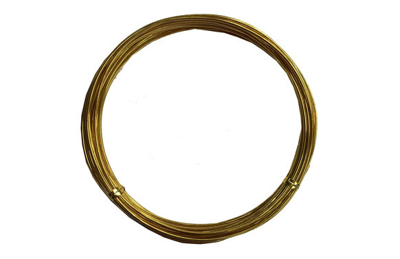 ALAMBRE ALUMINIO ROLLO ORO 1,5 MM  X 5 M