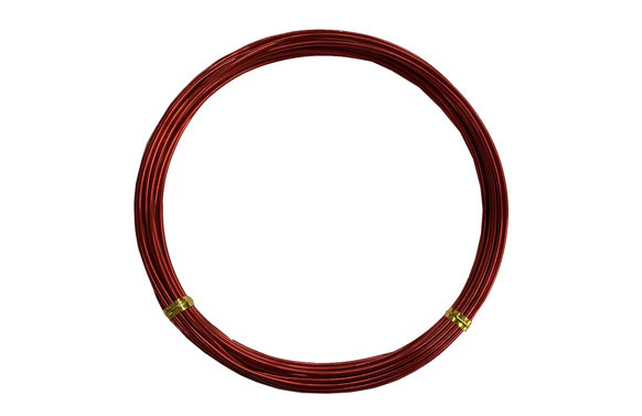 ALAMBRE ALUMINIO ROLLO ROJO 1,5 MM  X 5 M