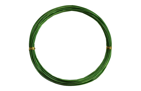 ALAMBRE ALUMINIO ROLLO VERDE 1,5 MM  X 5 M
