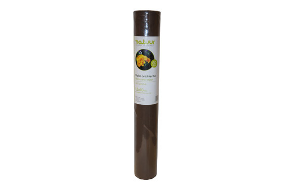 MALLA ANTIHIERBA POLIPROPILENO 80 GR 1,5 X 10 M MARRON