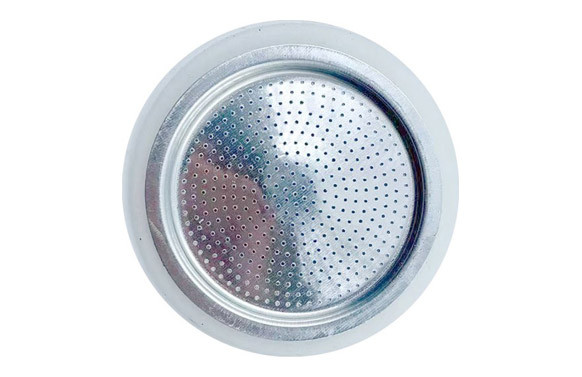 FILTRO CAFETERA INOX + JUNTA 6 TAZAS