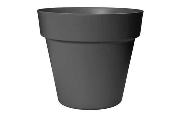MACETA REDONDA PARIS ANTRACITA Ø25 CM