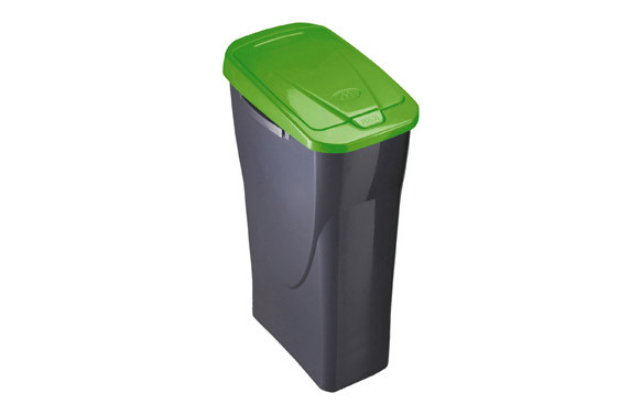 CUBO RECICLAJE ECOBIN 25 L 21,5 X 36 X 51 CM VERDE