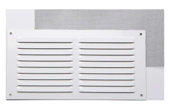 REJILLA SIN BORDE LACADO BLANCO 0,8 10 X 20 CM CON GANCHO MOSQUITERA