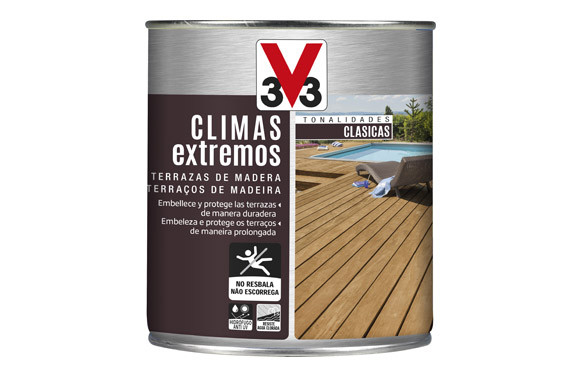 PROTECTOR TERRAZAS DE MADERA CLIMAS EXTREMOS TONALIDAD CLASICA 750 ML INCOLORO