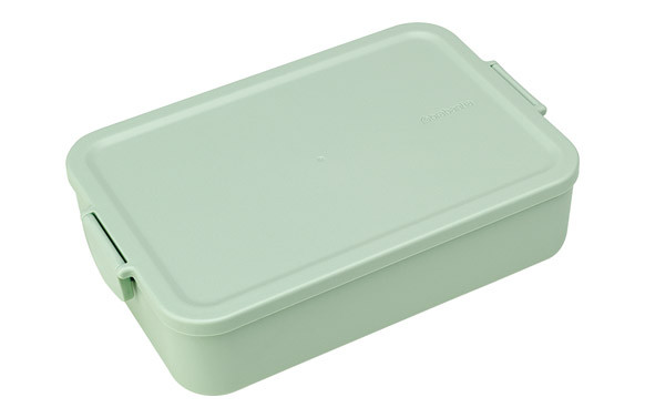 CONTENEDOR DE ALIMENTOS GRANDE CON DIVISIONES VERDE JADE