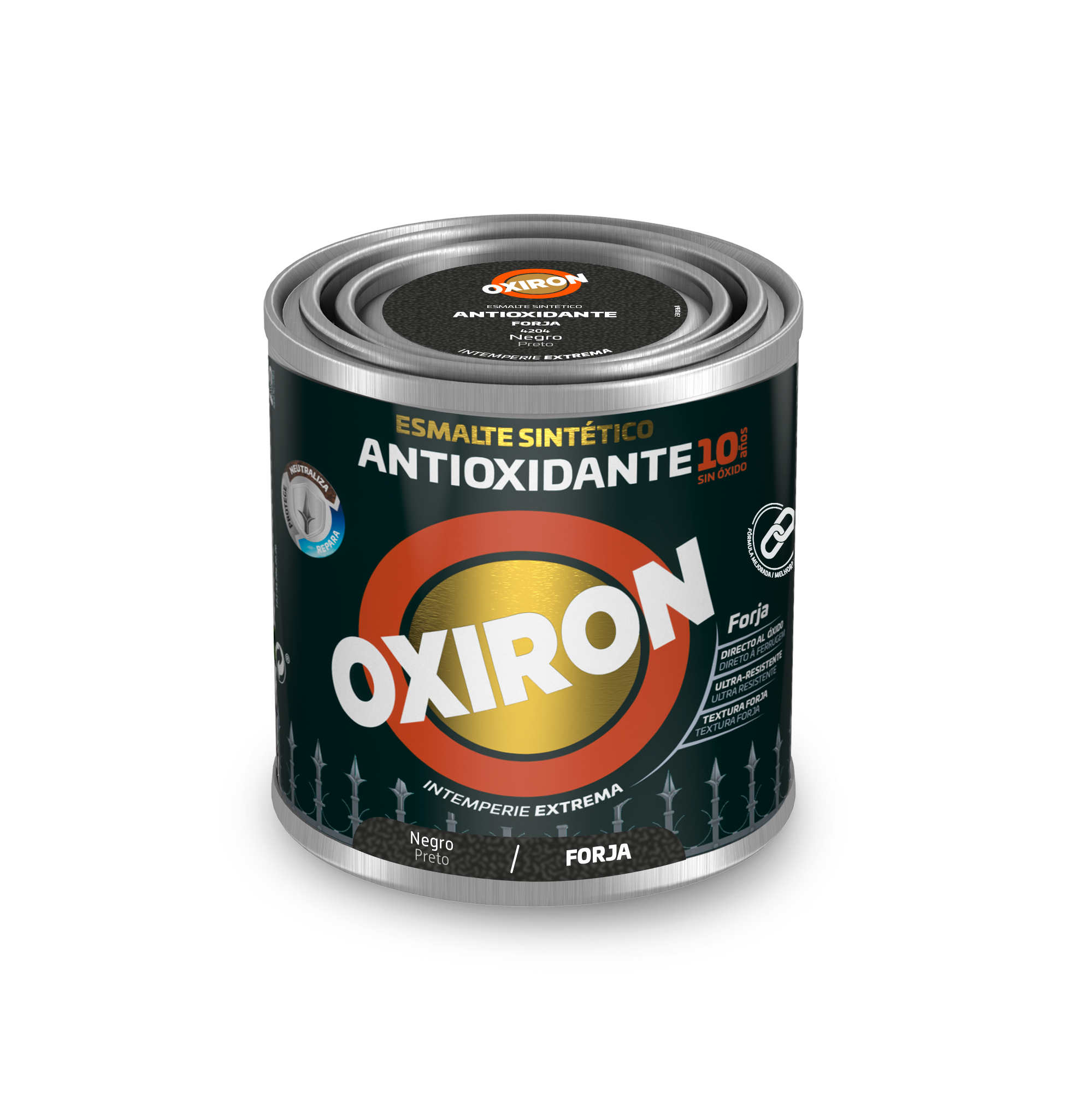 ESMALTE ANTIOXIDANTE OXIRON FORJA 250 ML NEGRO