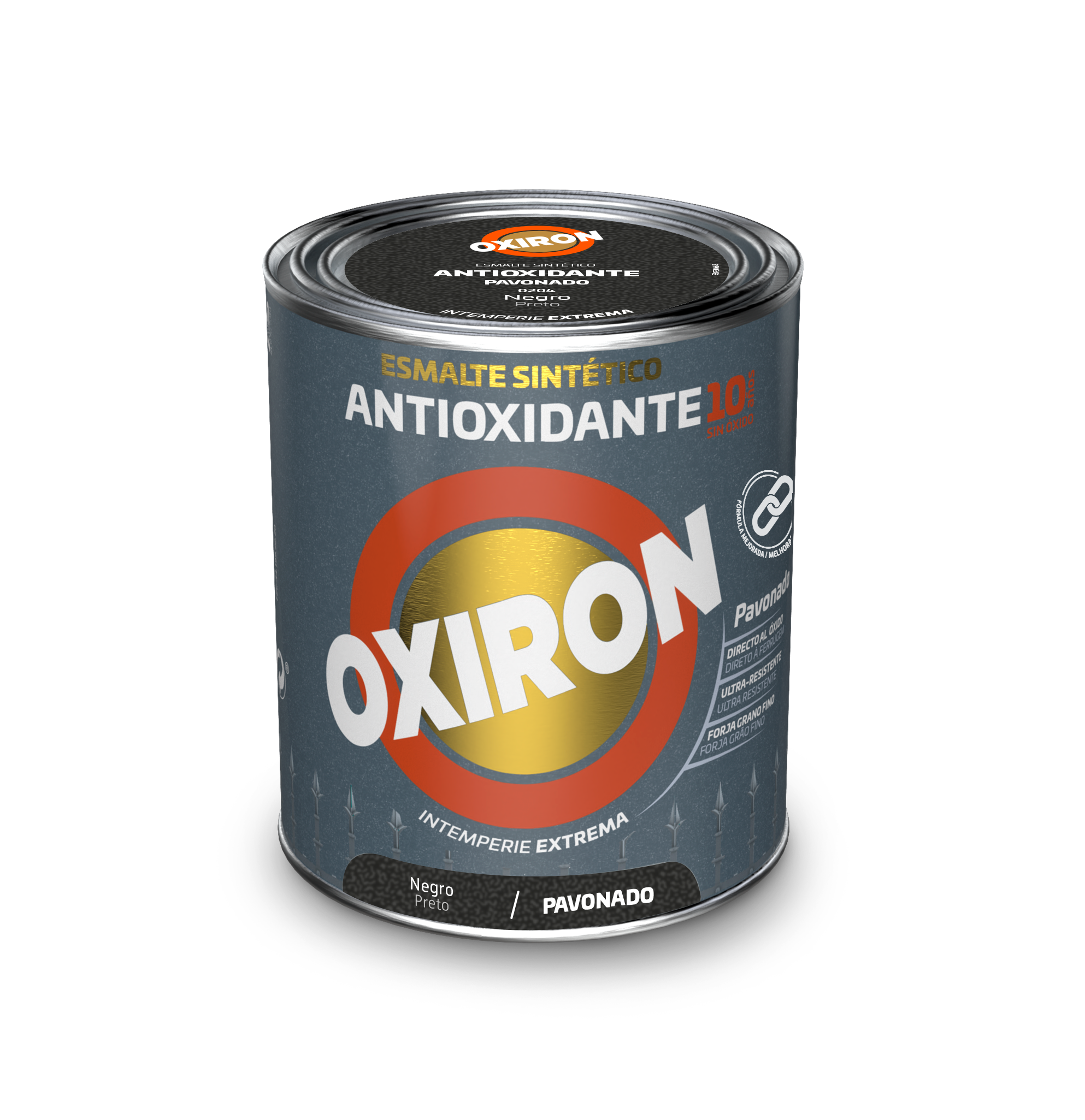 ESMALTE ANTIOXIDANTE OXIRON PAVONADO 750 ML NEGRO