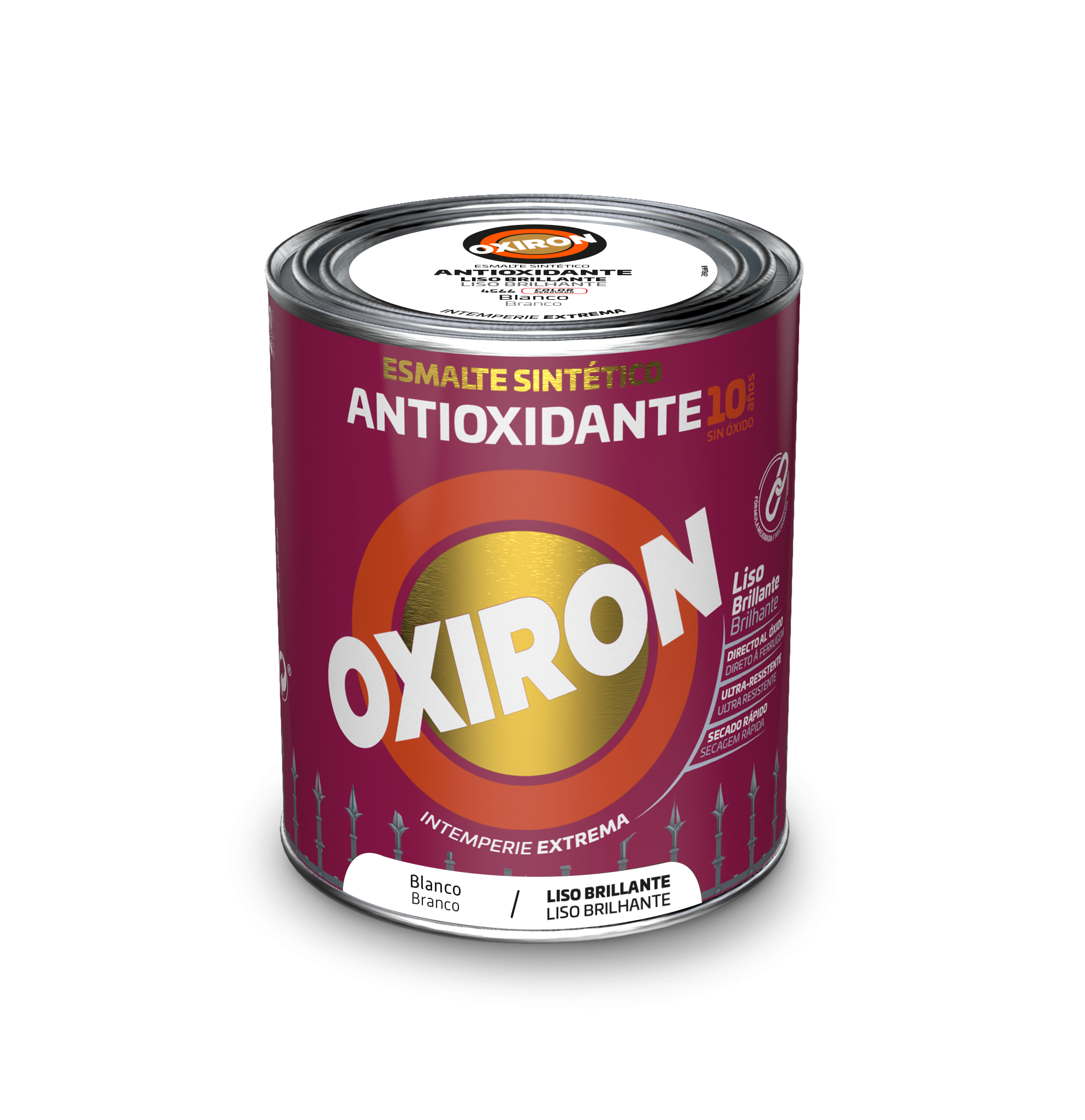 ESMALTE ANTIOXIDANTE OXIRON LISO BRILLO 750 ML BLANCO