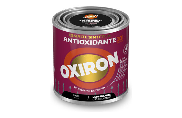 ESMALTE ANTIOXIDANTE OXIRON LISO BRILLO 250 ML NEGRO