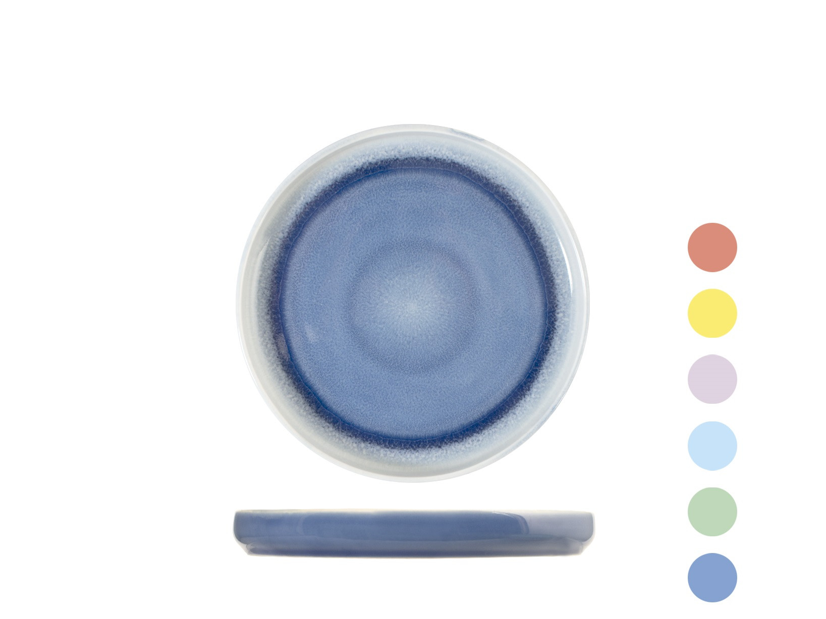 PLATO NEW BONE CHINA COACHELLA COLORS 19 CM POSTRE