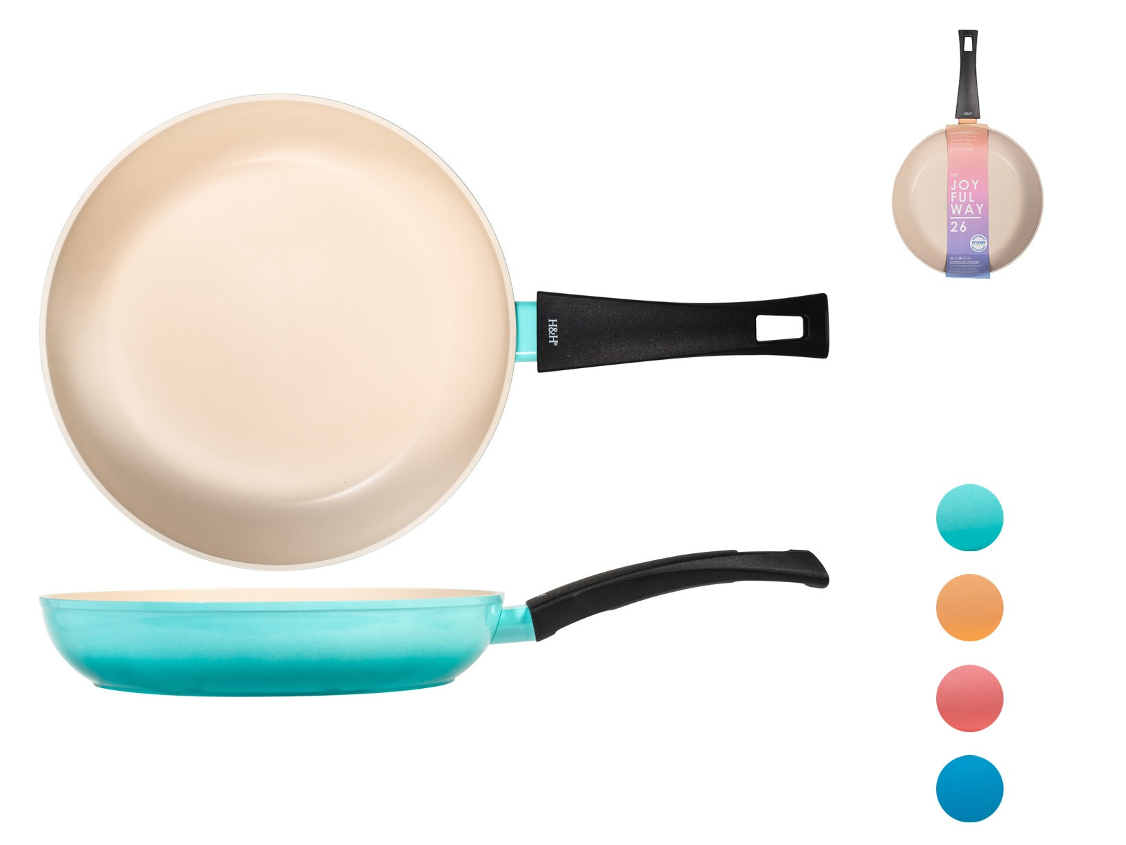 SARTEN ANTIADHERENTE JOYFUL SURTIDA 28 CM-INDUCCION