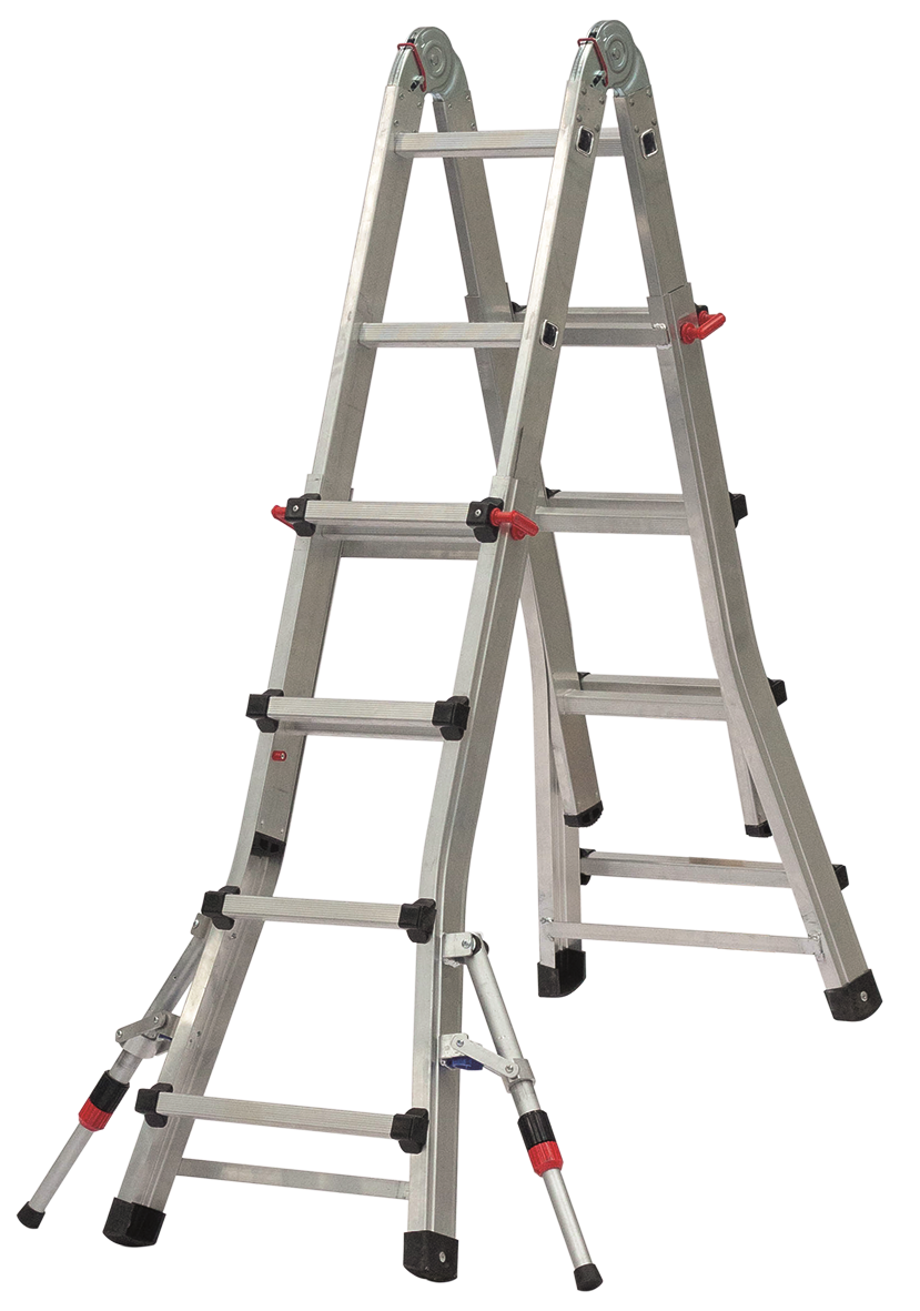 ESCALERA ALUMINIO TELESCOPICA TELEFLEX 4+4 PELDAÑOS