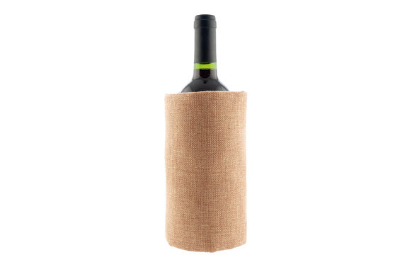 FUNDA ENFRIADORA AUTOAJUSTABLE VINO/CAVA YUTE/NATURAL