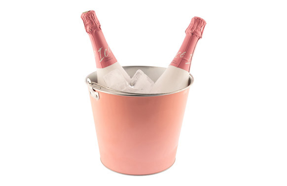CUBO /CUBITERA METALICA ROSA