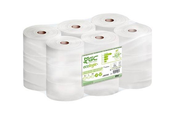 PAPEL HIGIENICO INDUSTRIAL 124 M (18 ROLLOS) 2 CAPAS RECICLADO