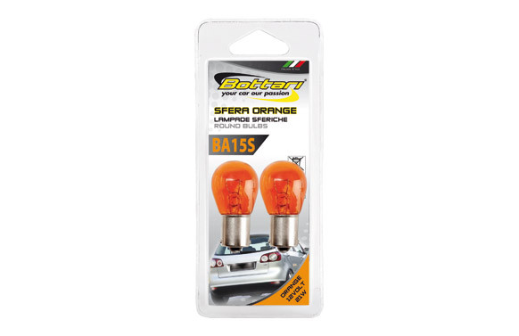 LAMPARA AUTOMOVIL 12V-21W BA15S INTERMITENCIA NARANJA 2 UNIDADES