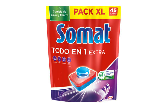 LAVAVAJILLAS SOMAT PASTILLAS TODO EN 1 45 DOSIS
