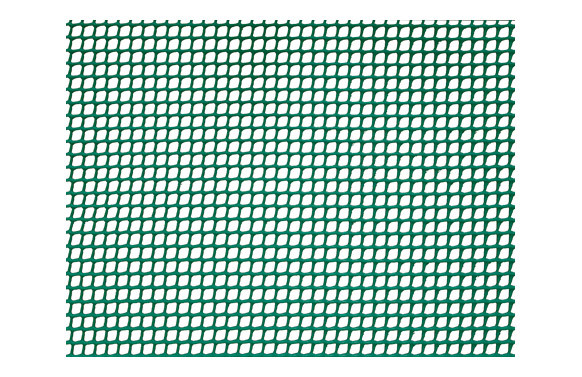 MALLA PLASTICA 5 X 5 MM 400 GR/M² 1 X 5 M VERDE