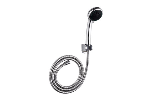 KIT DE MANO DE DUCHA DE 4 POSICIONES + STOP EN ABS ECONOMIZADOR DE AGUA, FLEXO EN ACERO INOX 150 CM
